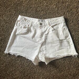 Primark White Denim Shorts